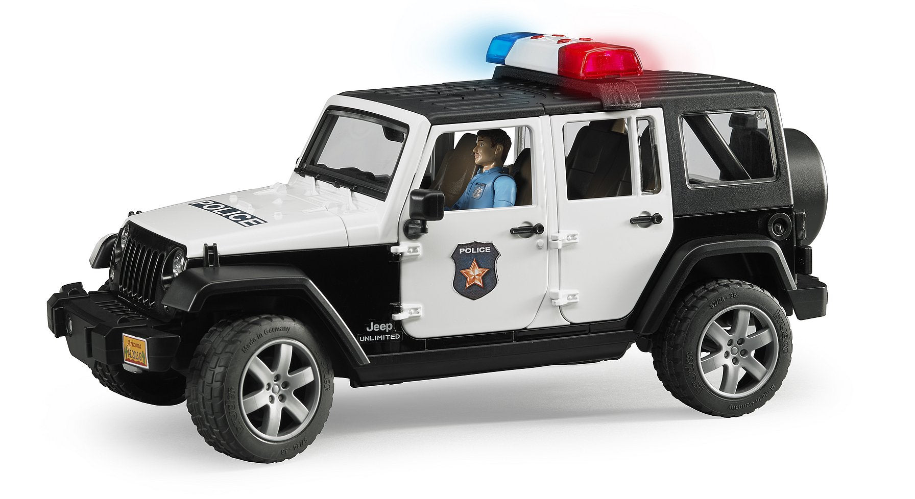 Jeep Rubicon Police Car & Policeman