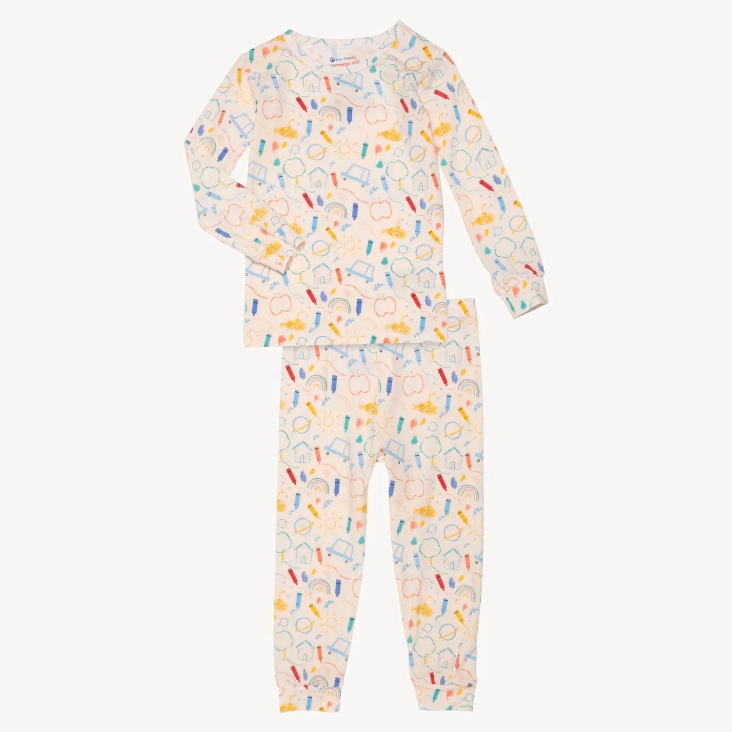 Doodle Pop Print LS 2pc PJ Set