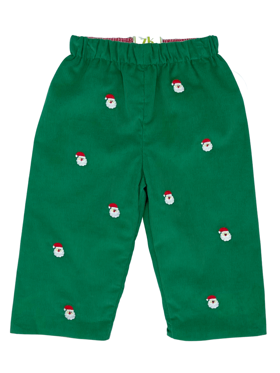 Reversible Kelly Green Cord Santa Leo Pants