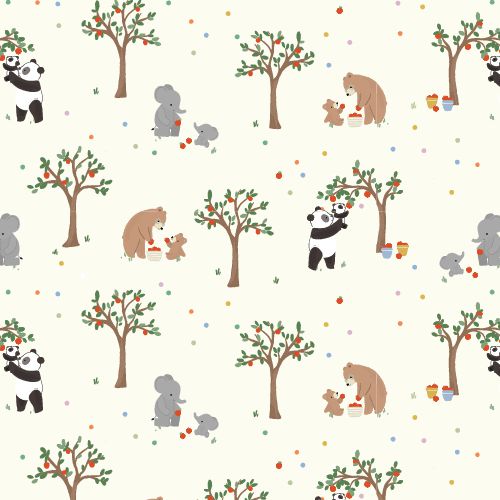 Magnetic Cream Bears Family Tree Footie