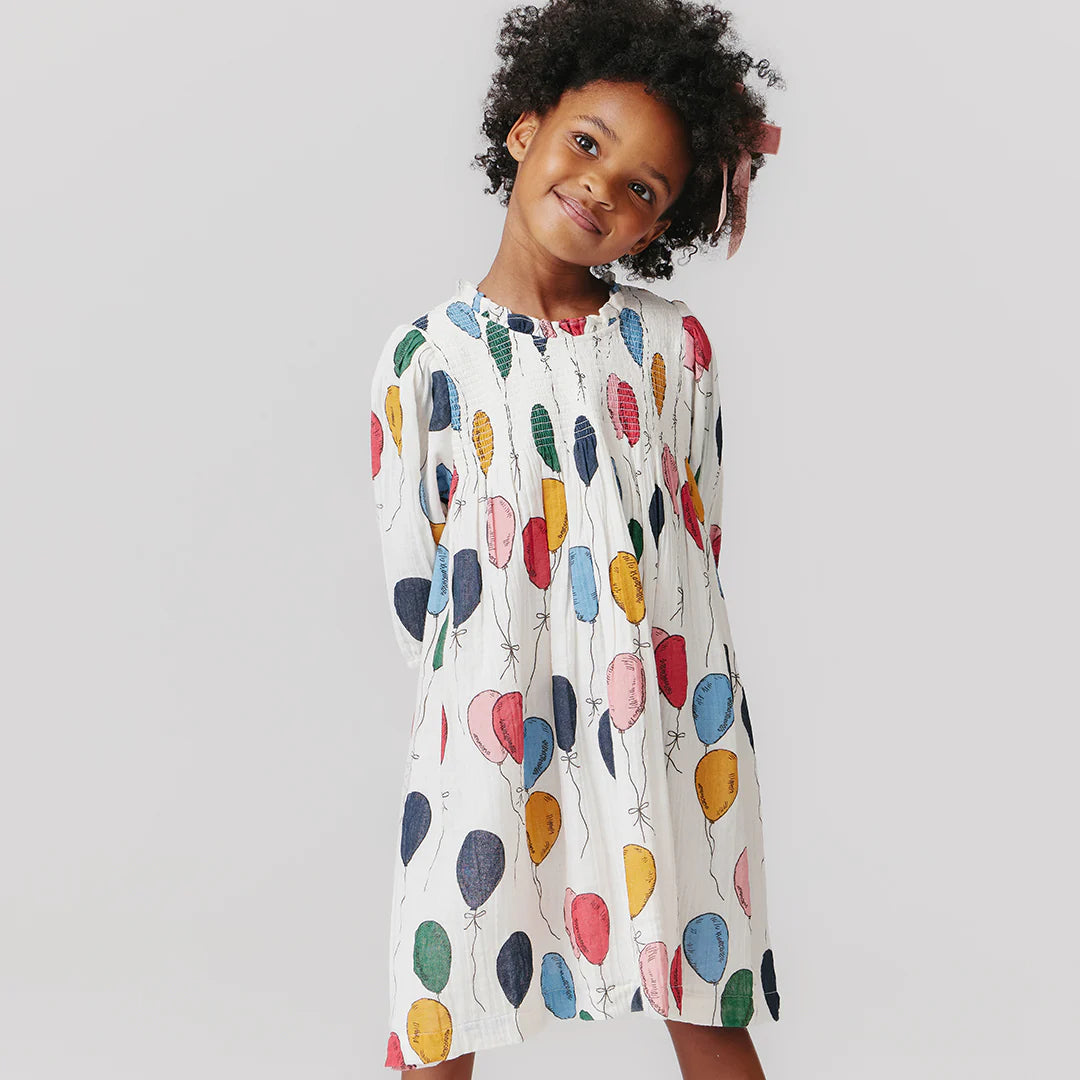 Stevie Puff Sleeve Dress Balloon Bunches