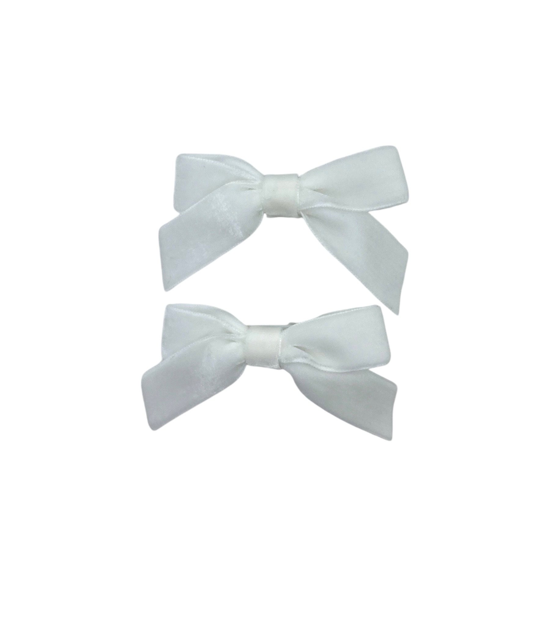 Mini Velvet Pigtail Bows