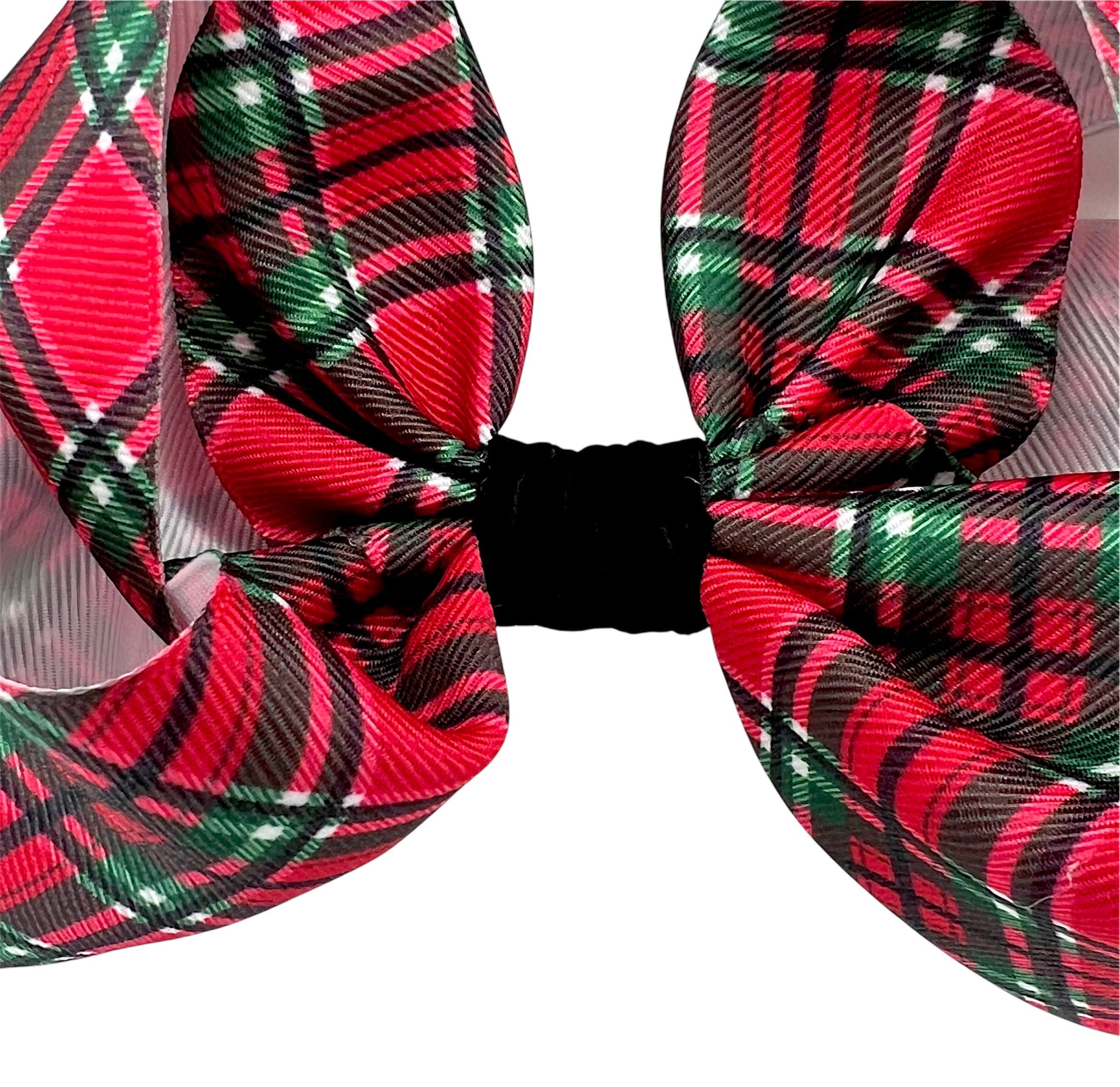 Red Tartan Plaid w Black Velvet