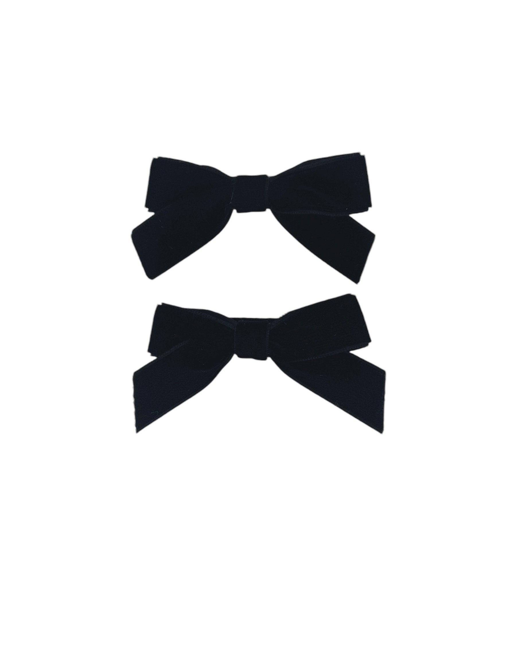 Mini Velvet Pigtail Bows