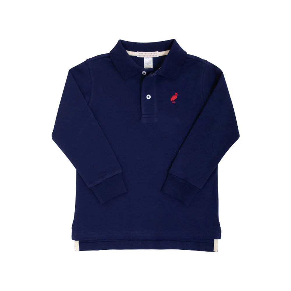 TBBC Prim and Proper LS Polo Nantucket Navy