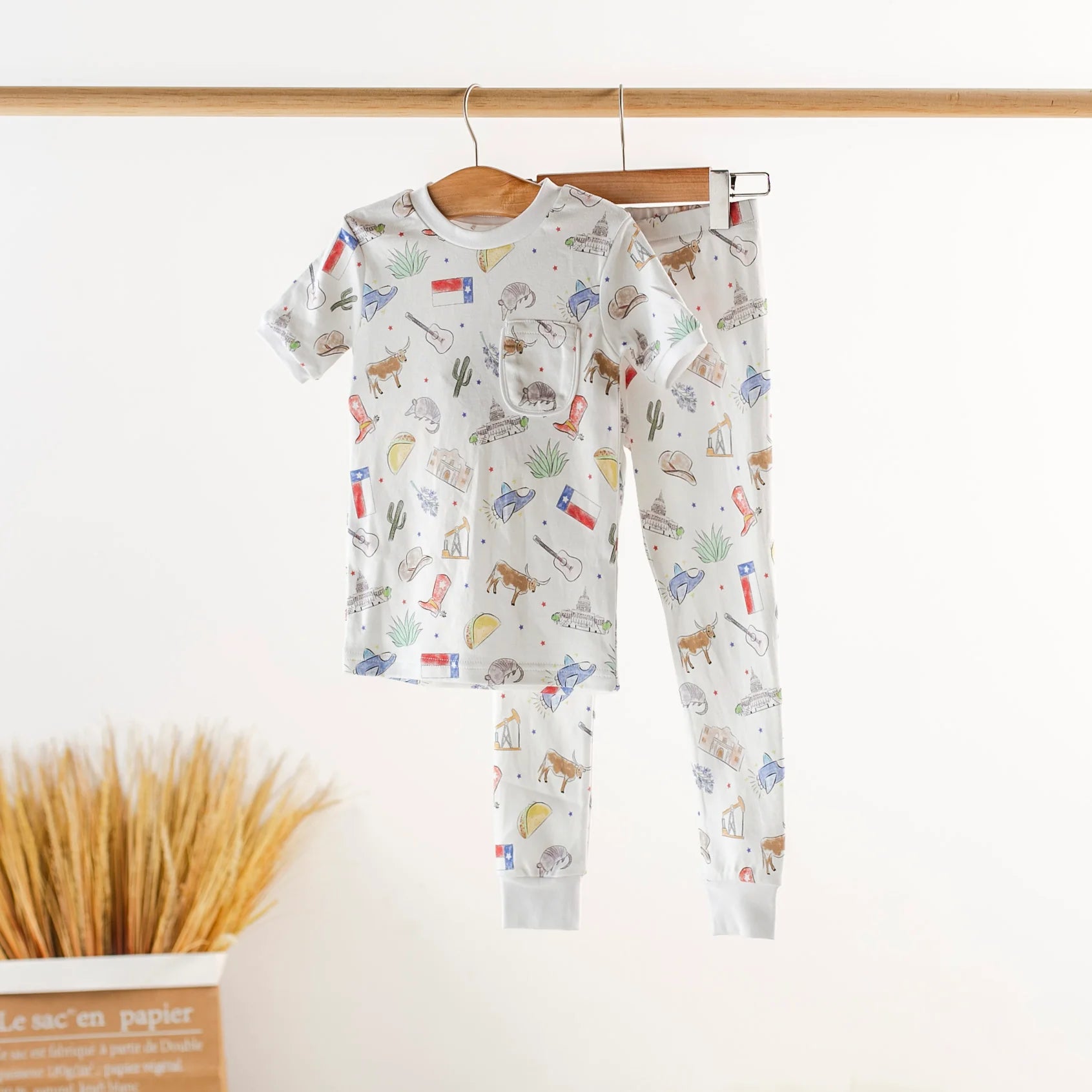 Organic Cotton PJs - Texas Kids