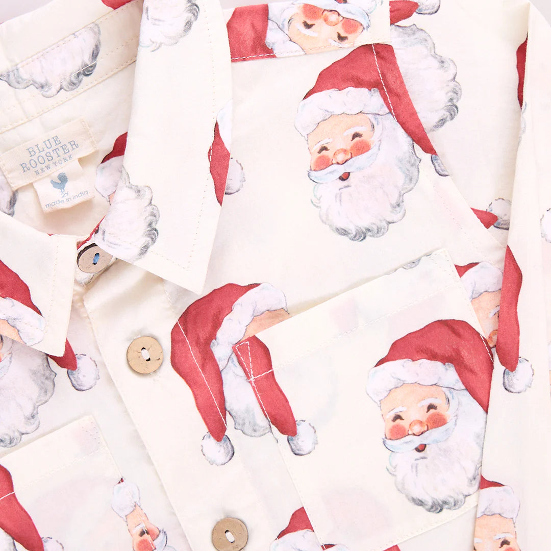 Boys Jack Shirt Vintage Santas