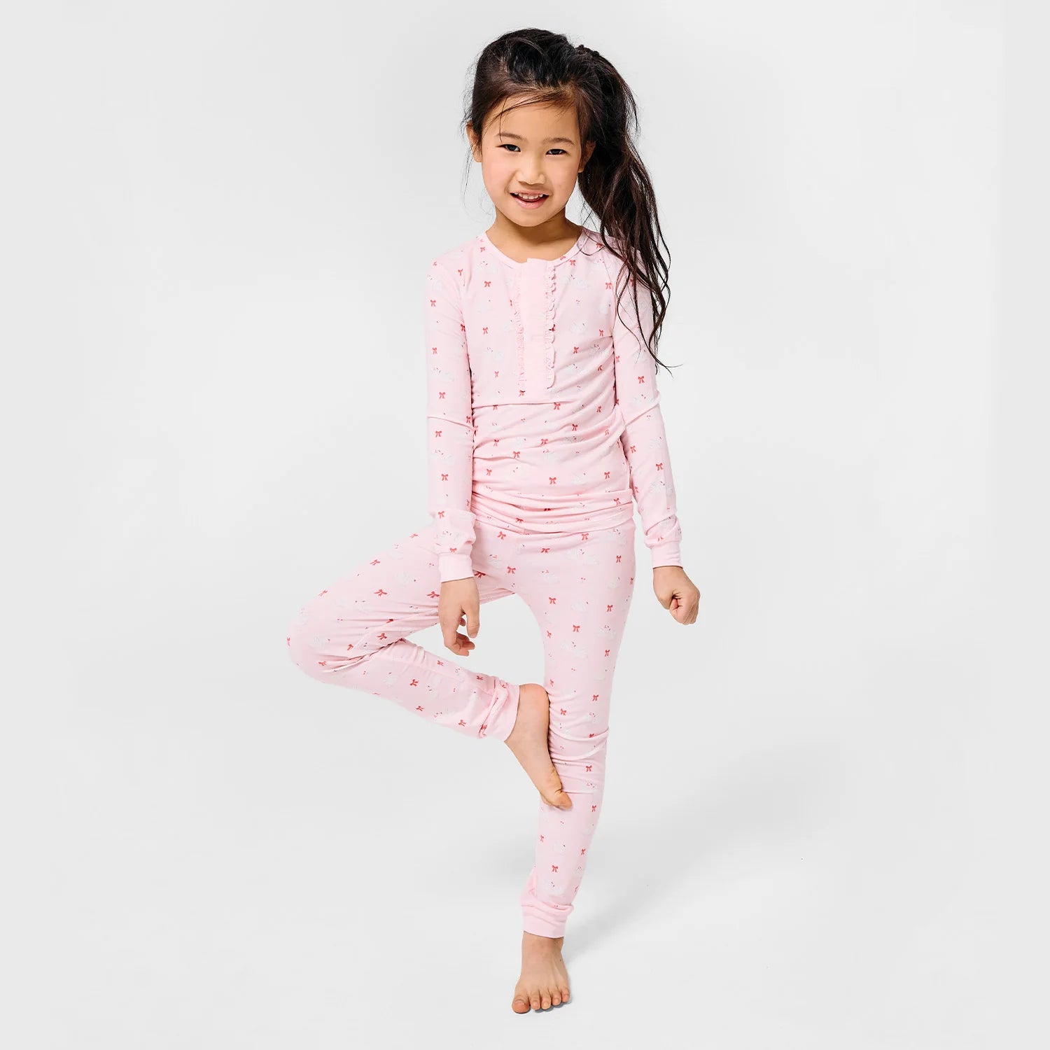 Swan of a Kind Long Sleeve PJ Set