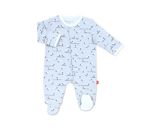 Magnetic Blue Baa Baa Baby Modal Footie